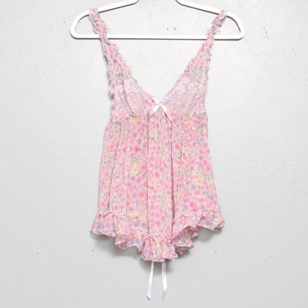 Victoria's Secret Pink Floral Babydoll